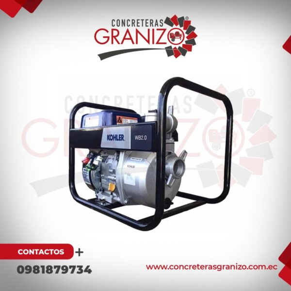 Bomba de Agua Caudal 2" Motor Kohler 6.5 HP