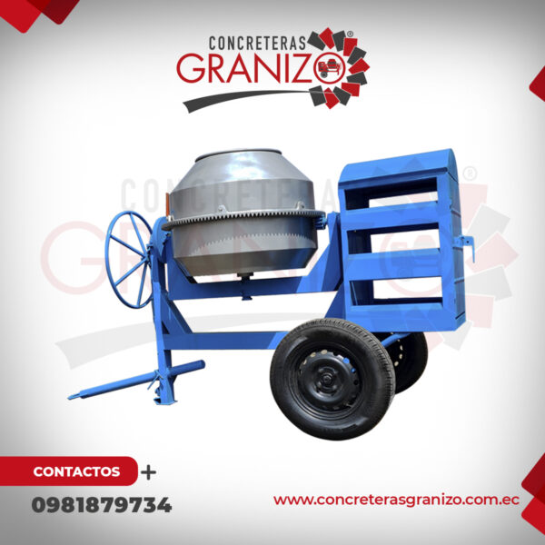 Concretera de 350 Lts MODELO B TODOS LOS MOTORES