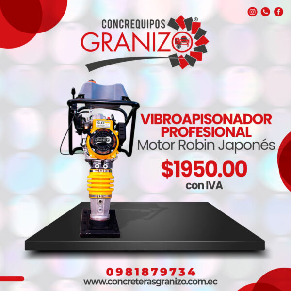 VIBROAPISONADOR PROFESIONAL MOTOR ROBIN JAPONÉS